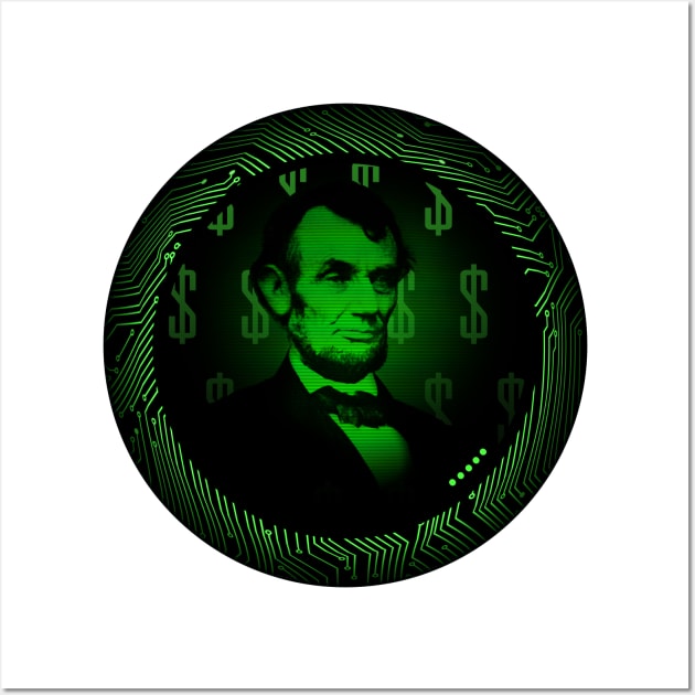 Digital Currency - Five Dollar Bill Wall Art by Leroy Binks